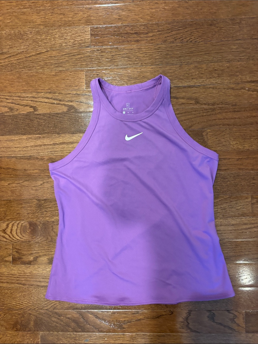 Nike Purple Dri-FIT Athletic Tank Top with White Swoosh